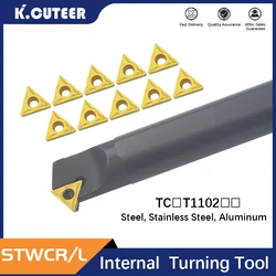 1PC STWCR/L S10K-STWCR11 S14N-STWCR11 S20R-STWCL11 Machining Carbide Insert TCMT11 Internal Tool holders Cutter CNC Lathe Tools