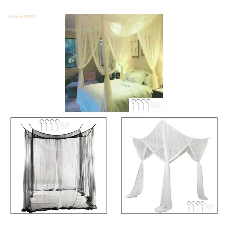 

Canopy Mosquito Net No Frame for Twin Full Queen King Bed Netting Bedding Dropship