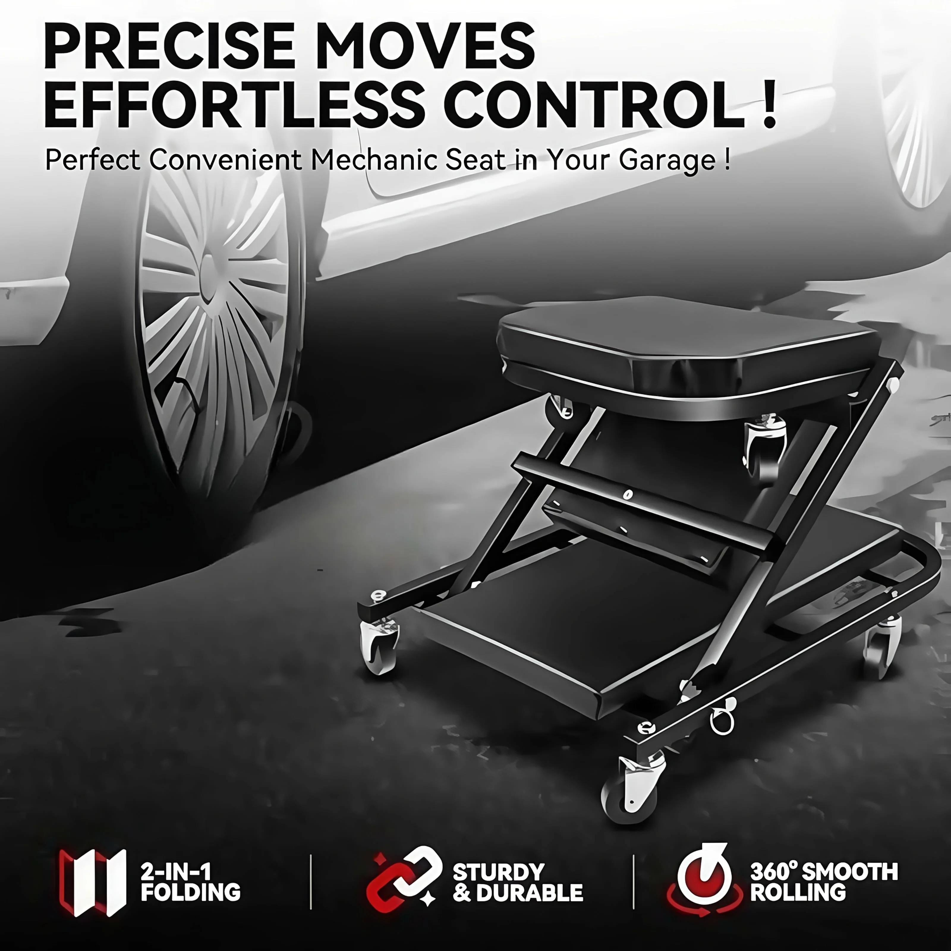 المحمولة 36 بوصة إصلاح السيارات الكذب مجلس لوح التزلج قطع الغيار إصلاح مجلس أداة صيانة خدمة السيارة