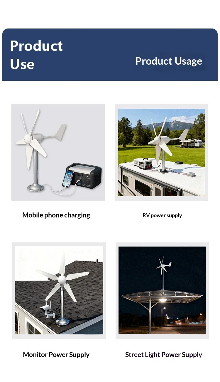 20W DIY Micro Five Leaf Wind Turbine Model Three Phase Permanent Magnet Brushless Generator Science Education Experimental
