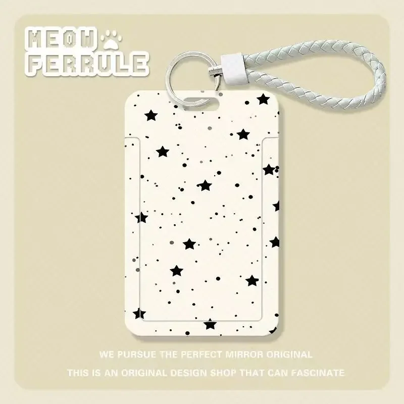 Dompet Kartu Vertikal Pink Star Cute Puppy, Tempat Kartu Bernilai Tinggi untuk Wanita, Tempat Kartu Identitas, Gantungan Kunci, Tempat Kartu Foto Kpop
