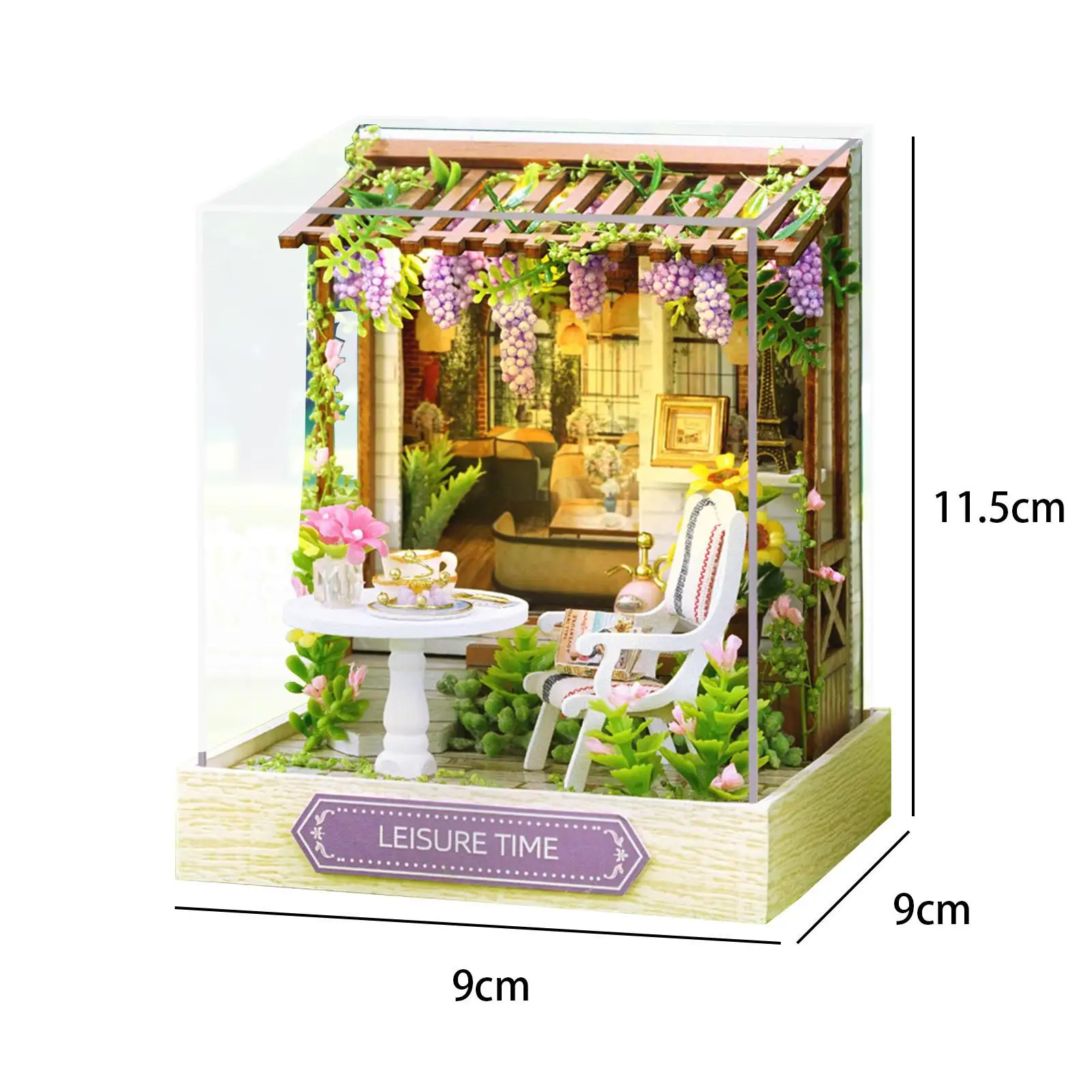 Miniature House Kits DIY Mini Dollhouse Craft Handicraft 3D Wooden Puzzle Doll House for Valentine's Day Friend Festival Family images - 6