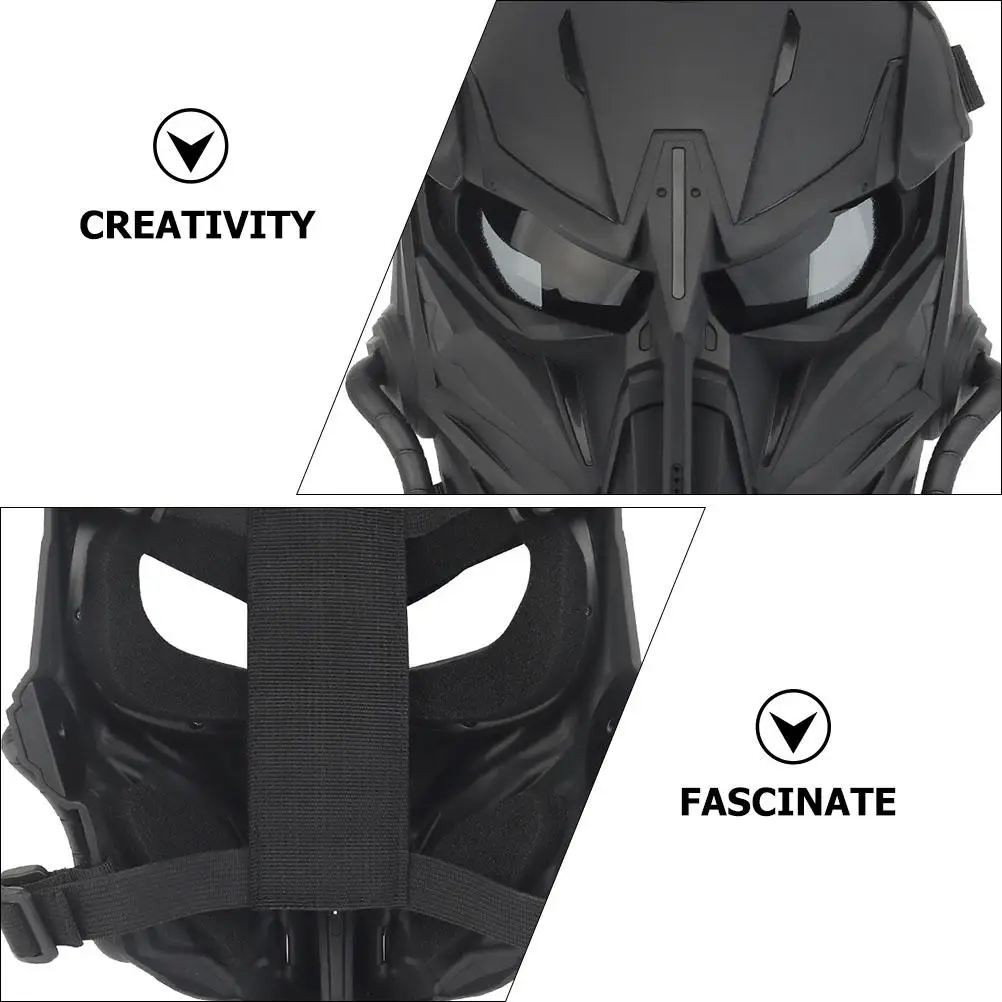 Punisher Mask Masks Costume Cosplay Riddler Men Halloween Adult Cyber Full Futuristic Nylon Game Full Guard Cover Face