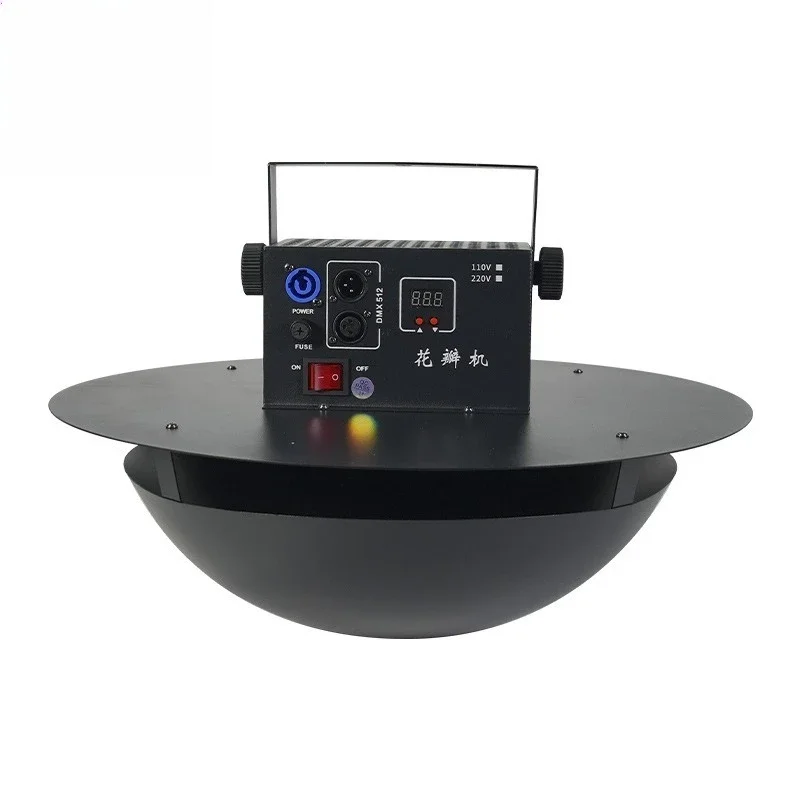 Petal machine in the air, paper machine, fake petal machine, colored paper machine, stage lighting performance,