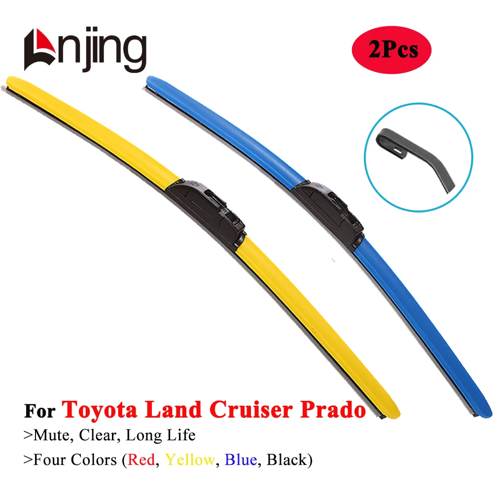 

LNJING Colorful Wiper Blades For Toyota Land Cruiser Prado J9 J12 J15 J25 1995 2000 2002 2003 2009 2010 2015 2018 2020 2022 2024