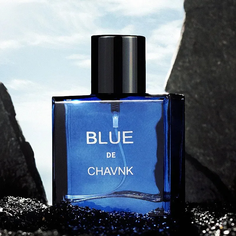 

Eau De Parfum Vaporisateur Spray 50ML Blue Men's Prefume Fruity Note Man's Unique Mystery Calm and Successful Taste