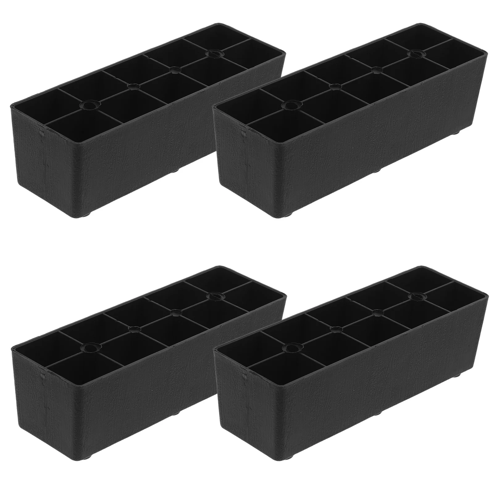 

4pcs Plastic Support Feet Heavy Duty Furniture Risers For Bed Sofa Table Chair Legs Storage Lifters Bed Risers Heavy Duty
