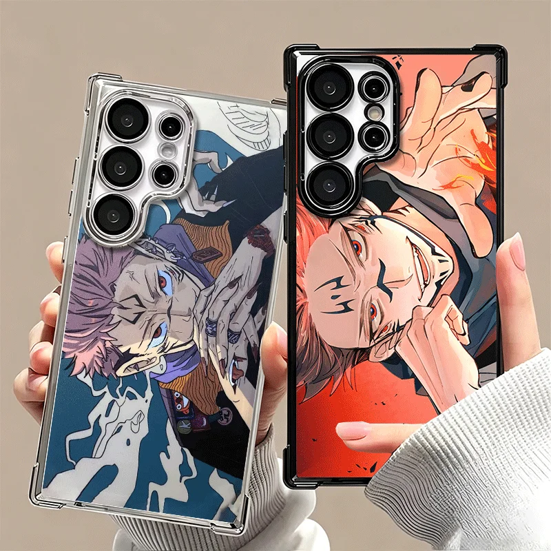 Japan Anime JUJUSU KAISENS Soft Phone Case For Samsung Galaxy S26 Ultra S25 Edge S24 FE S23 Plus S22 S21 + S20 Plating Anti-Fall
