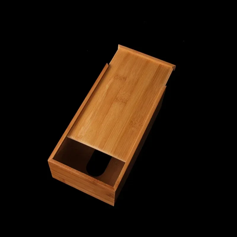 Natural Bamboo Tissue Box Cover Wooden Kitchen Home Car Napkins Holder Dispenser For Office Home Organizer Decoration Tools