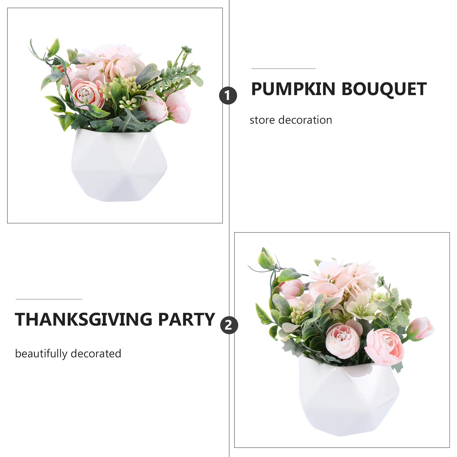 

1Pcs Artificial Hydrangea Bonsai Simulation Flower Ceramic Vase Home Office Desktop Decoration Realistic Fake Flower Decor