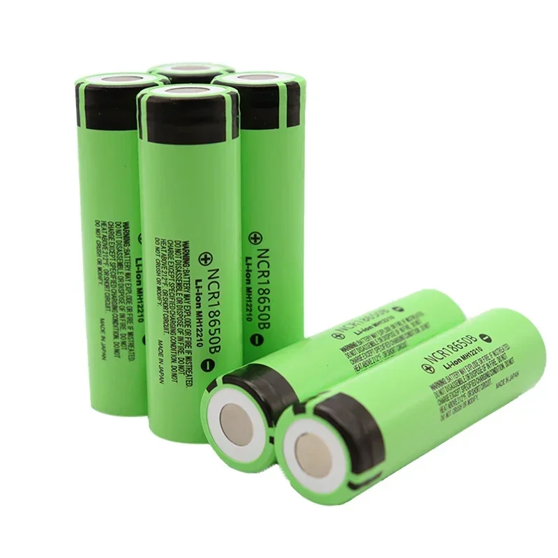 100% 충전식 리튬 배터리, 손전등용 18650 배터리, 34B, USB 충전기, NCR18650B, 3.7V, 3400mAh, 무료 배송