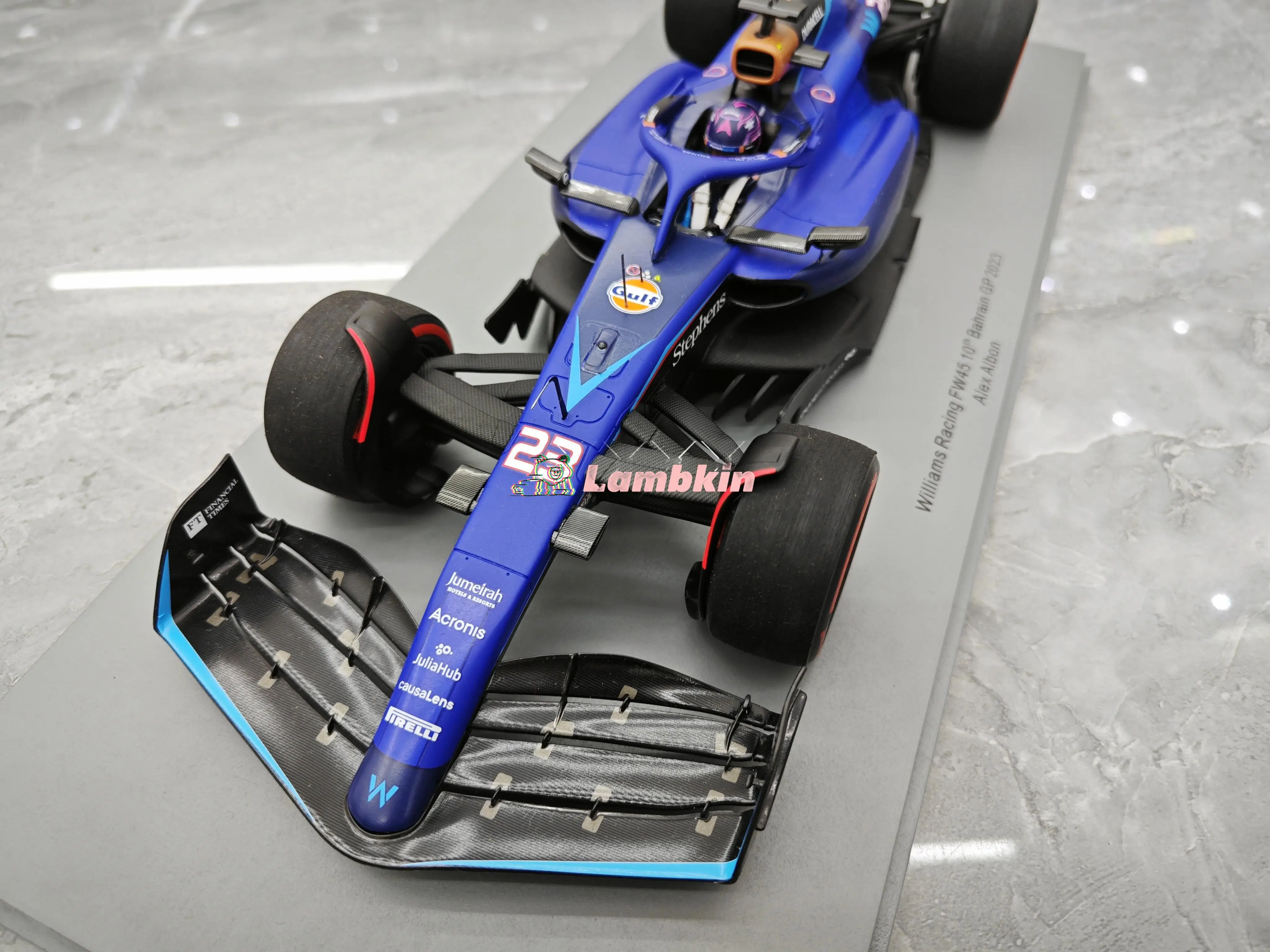 Spark 1:18 For 2023 Bahrain Williams Racing FW45 NO2 Sargent NO23 Alben Racing F1