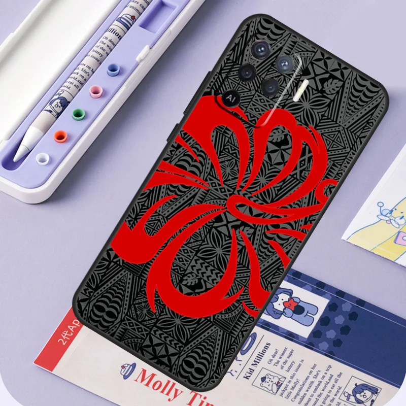 Maori Samoan Polynesian Tribal Phone Case For OPPO A52 A72 A53S A94 A74 A54 A15 A16 A1K A5 A9 A31 A53 A83 A91 A93 Cover