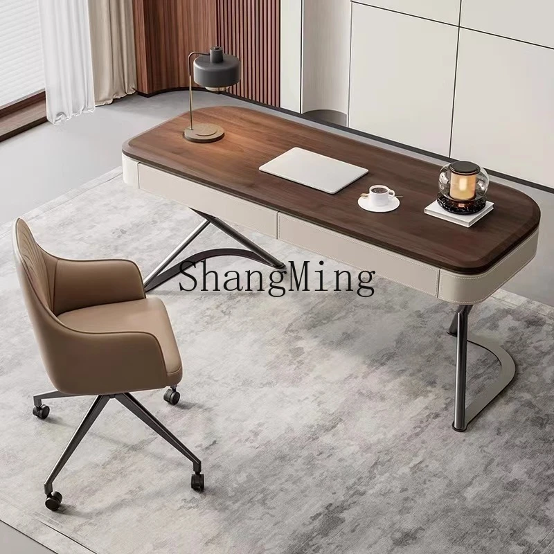 

SM high-end solid wood desk home modern minimalist living room desk study computer desk