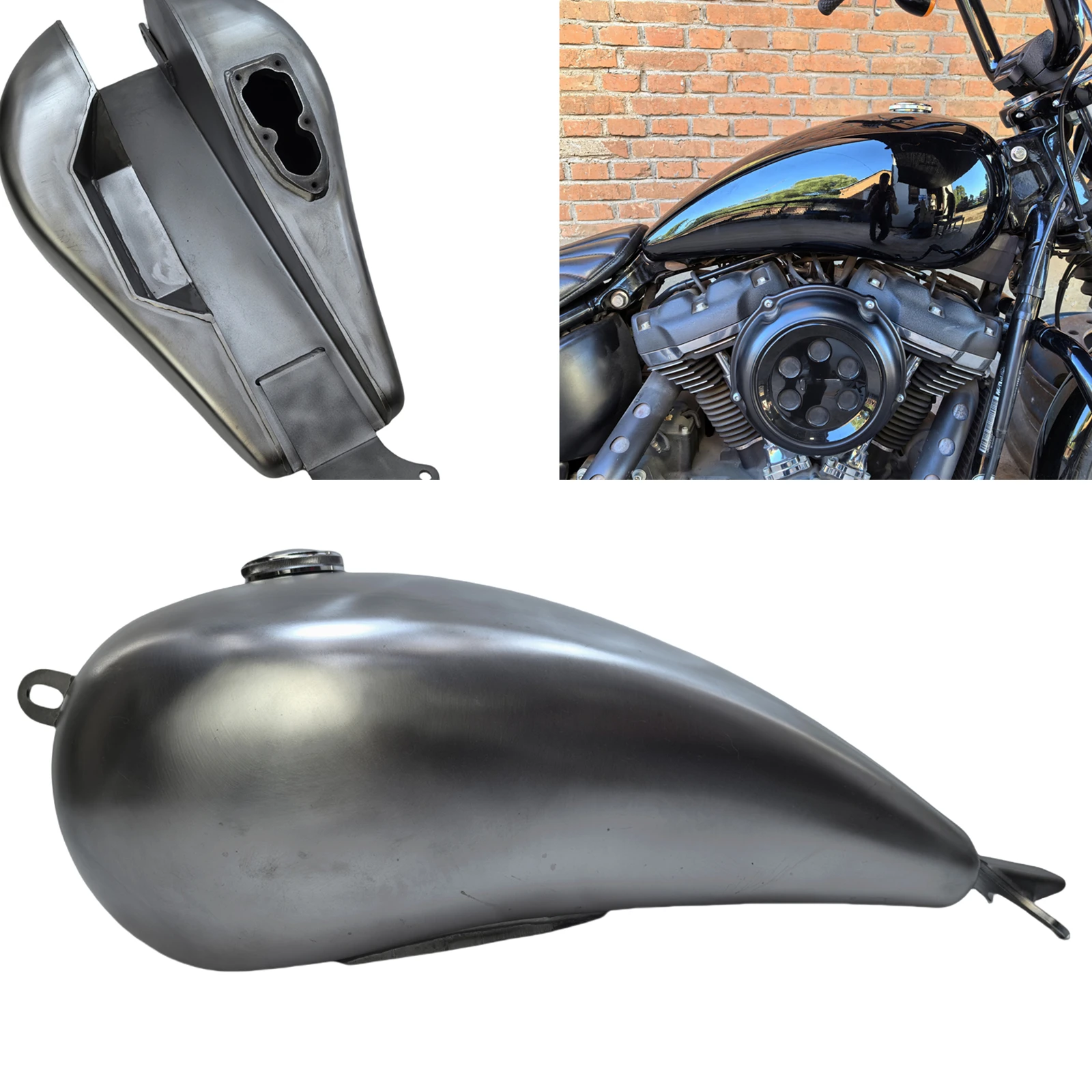 

14L / 15L Motorcycle Petrol Gas Fuel Tank For Harley Davidson Softal 2018-2024