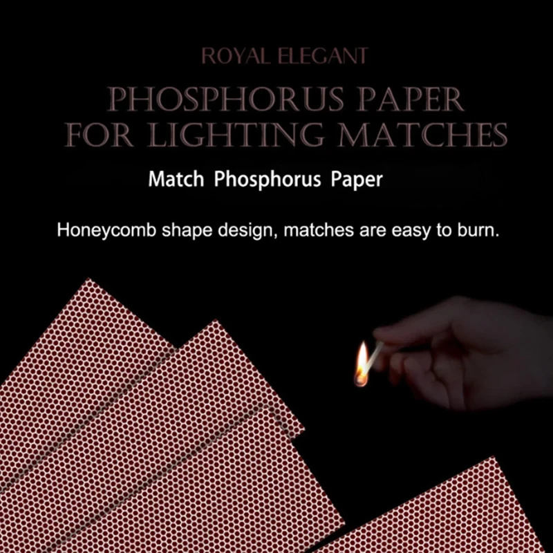 Matchstick Striker Sticker DIY Rectangle Adhesive Matches Skin Flame Paper Phosphorus Sheet DIY Aromatherapy Candle Accessories