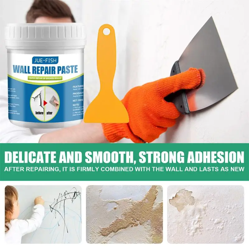 Mouldproof de secagem rápida Wall Mending Agent, Leak-Trapping, Drywall Buraco, Peeling Gap, Repair Paint, Válido, Reparação