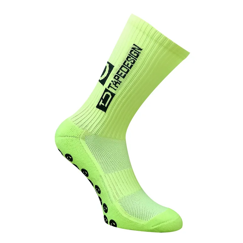 14 Colors Unisex TC Football Socks Round Silicone Suction Cup Grip Anti Slip Soccer Socks Sport Outdoor Footwear