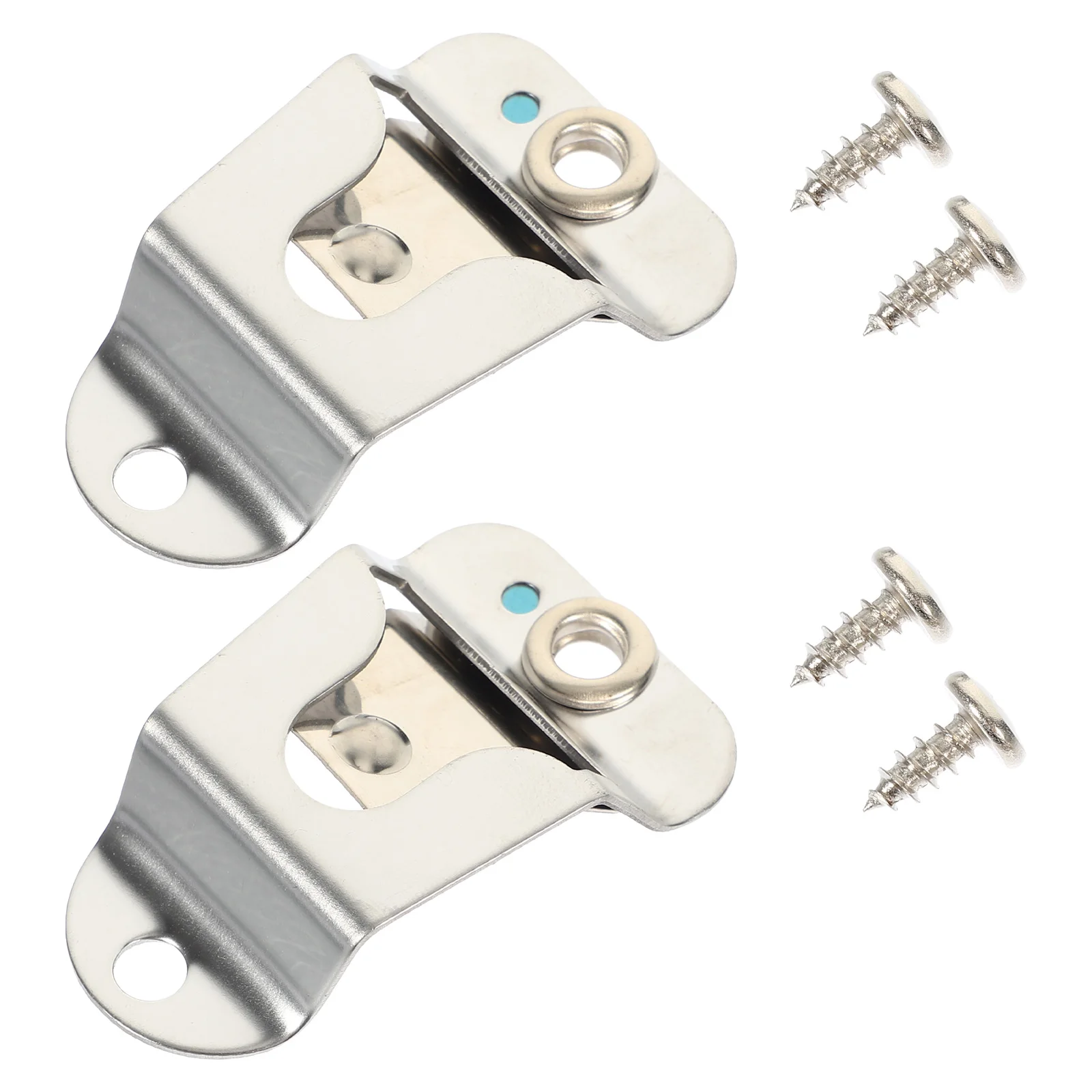 

2 Sets Microphone Back Clip Holder Durable Metal Cb Mounting Hanger Radio Accessories Stable Performance