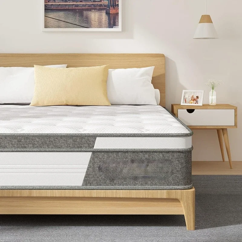 

Teoanns Full Size Mattress, 10 Inch Memory Foam Mattress in a Box, Hybrid Mattress Full Size for Pressure Relief & Supportive