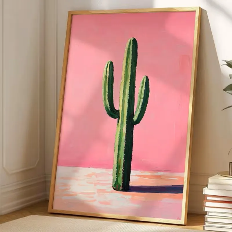 

Cactus Wall Art Canvas Poster Pictures Printed Materials Painting Art Living Room Bedroom Kitchen Wall Home Decoration Prints