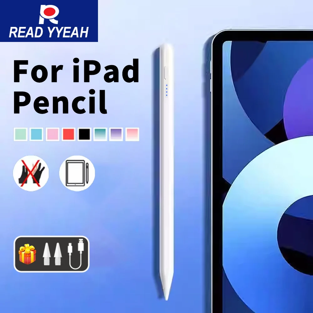 

Stylus Pen For Apple Pencil 2 Palm Rejection Power Display iPad Accessories iPad A16 Air 11 5 4 Pro11th 13 12.9 M2 M3 M4 Mini 7