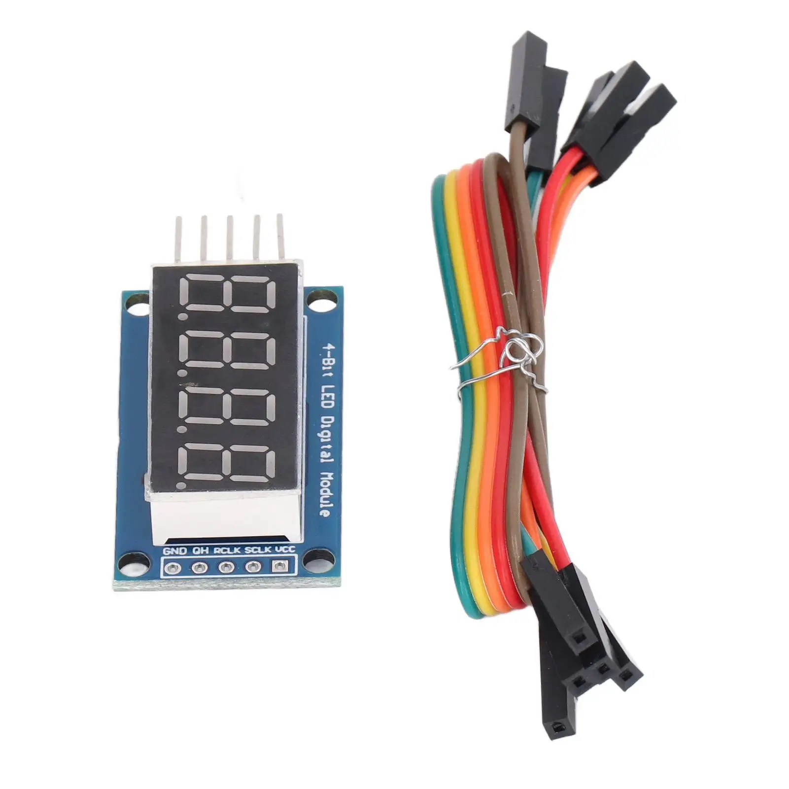 4 Digit Digital Tube Module 74HC595 Driver Adjustable LED Display Module Jumper 3.3V to 5V New Version