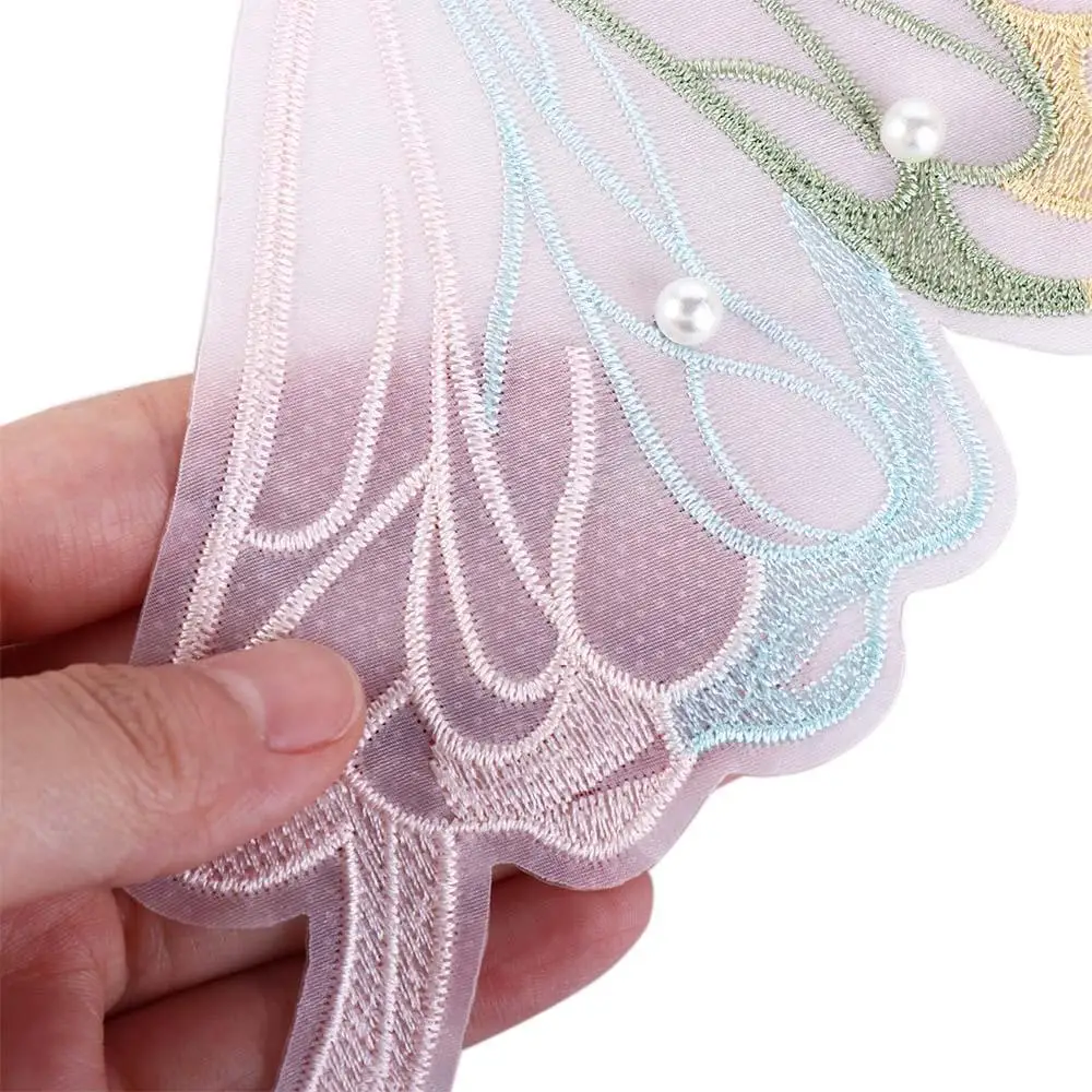 Hairpin Embroidery Headwear Garment Sewing Embroidered Patch Butterfly Appliques Apparel Accessories Clothing Stickers