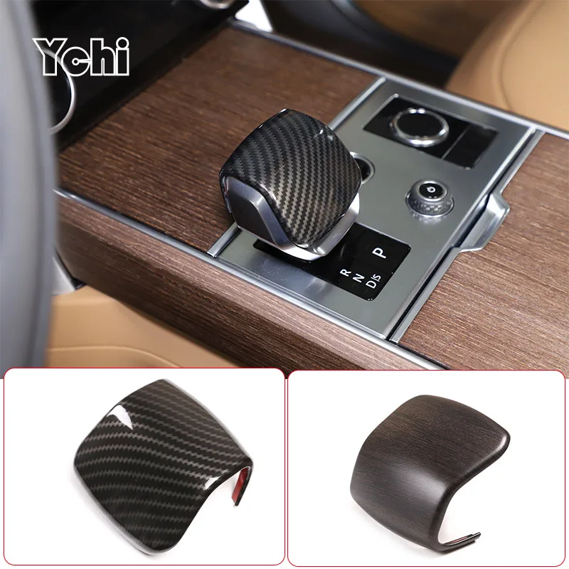 

ABS Carbon Fiber For Land Rover Range Rover Vogue L460 2023 Car Gear Head Shift Knob Handle Cover Trim Sticker Accessories