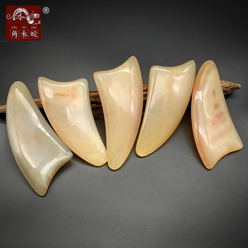 

Horned wood gua sha board, thickened, handmade, massage beauty tool, heart-shaped piece, large quantity