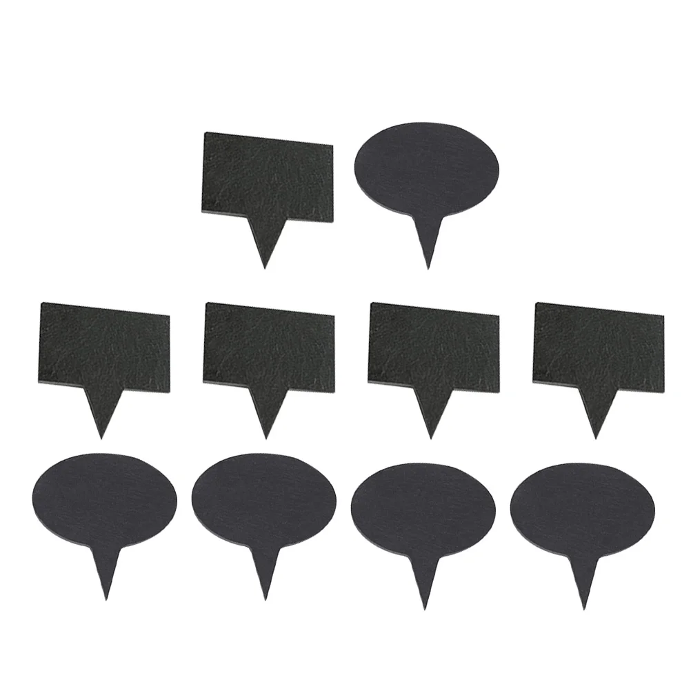 

10Pcs Plant Labels Durable Lightweight Gardening Flower Markers Cake Toppers Garden Stakes Dessert Inserts