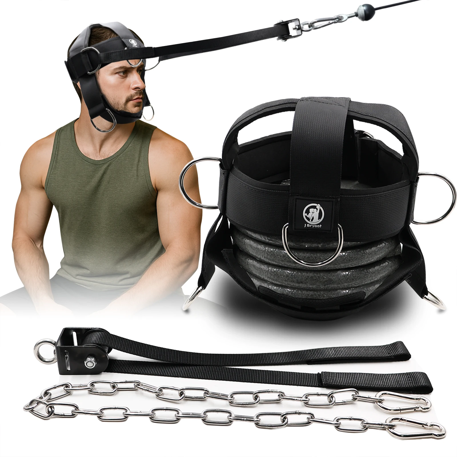 Neck Training Harness with Pulley System! πͺπ§ 1