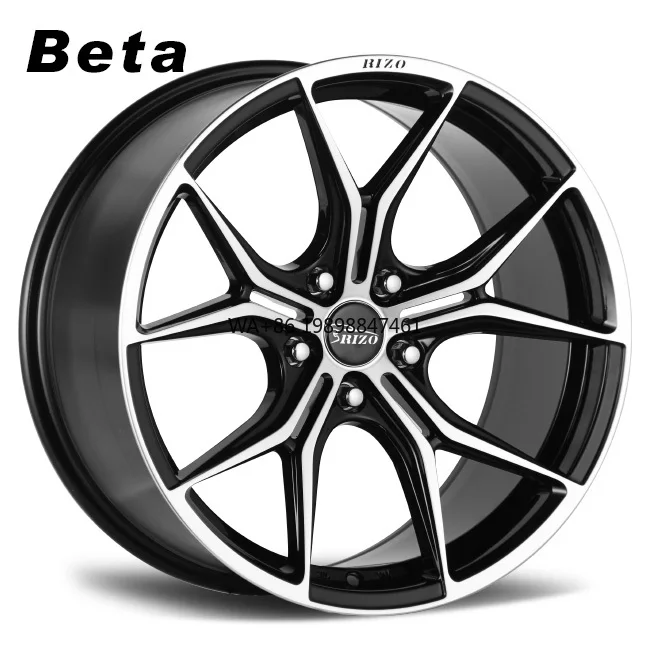 

RIZO Design Beta 19 Inch 8.5/9.5j Staggered Double Spokes 5 Holes Popular Aftermarket Designs Alloy Wheels