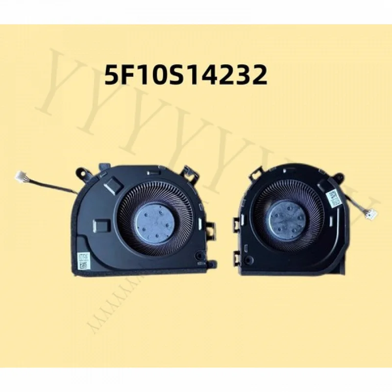 

Q + для LENOVO ThinkBook YG Pro 7 14IAH10 YOGA Pro 14, охлаждающий вентилятор с процессором + графическим процессором R + L 5F10S14232