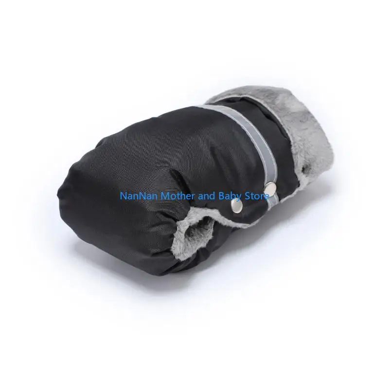 

1 Pair Essential Pram Gloves Baby Stroller Hand Warmer with Reflective Strip