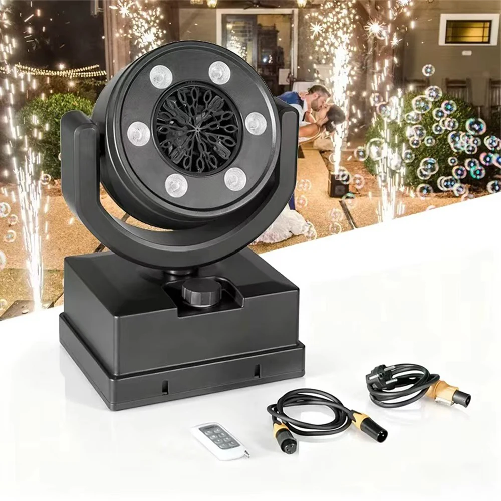 

90W Moving Head Bubble Machine Remote Control 6LED RGBY DJ Equipment Mobile Head Disco Stage Effect For Disco Club Events