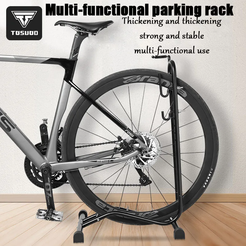 

TOSUOD New 3 - in - 1 L - shaped Inserted Bicycle Parking Rack for Mountain Bikes & Maintenance Support Stand: A Must - Have!