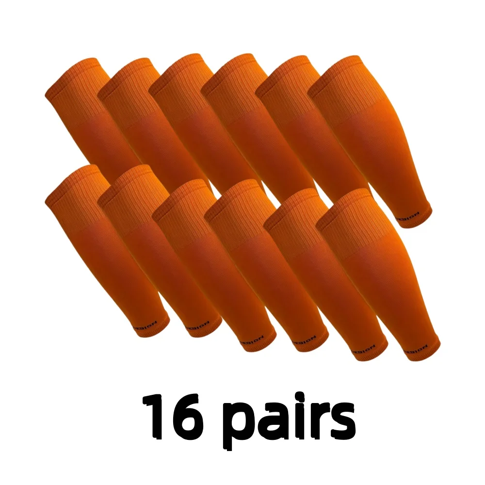 

16 Pairs Football Socks Cover Compression Leg Warmers Sweat Absorption Calf Socks Running Cycling Football Protectors
