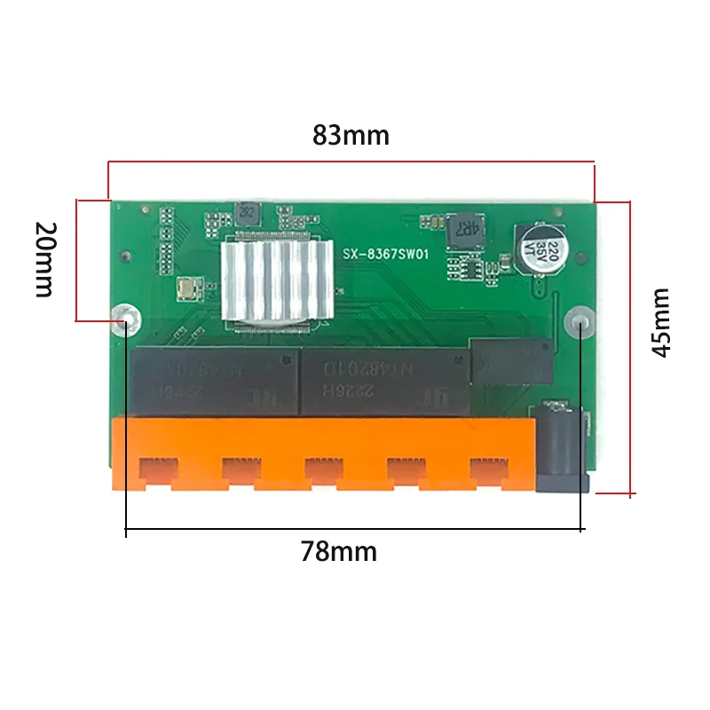 オーム-新しい5ポートギガビットスイッチ,rj45イーサネットLANギガビットスイッチ,10/100/1000Mbps,最新モデル