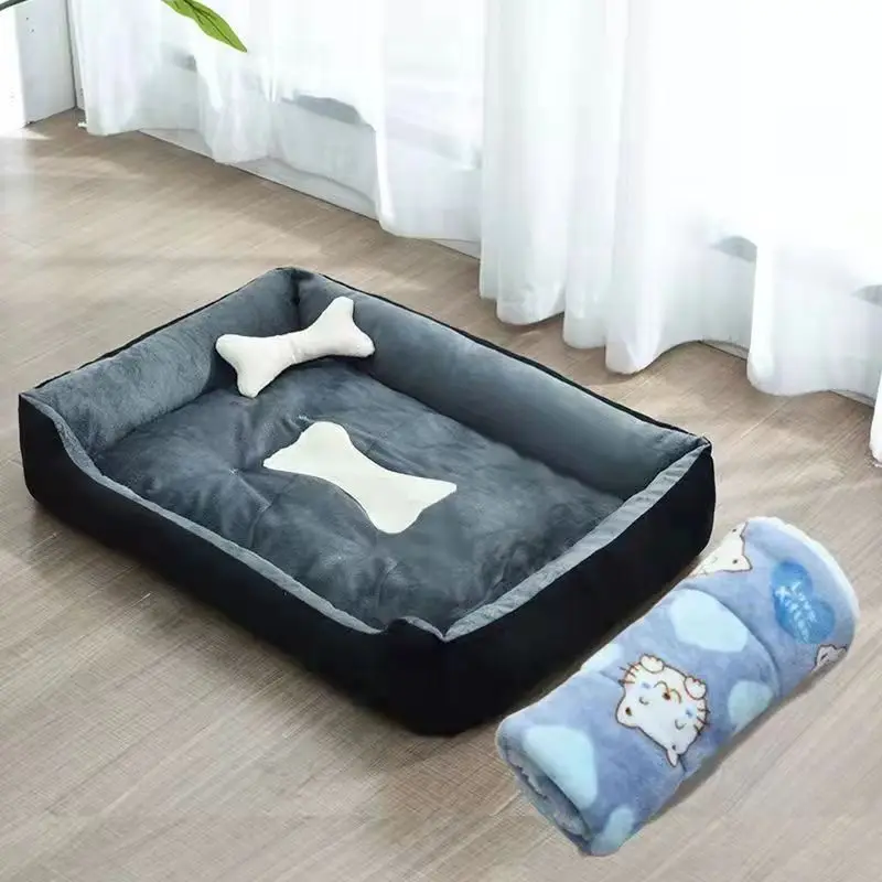 Internet Famous Pet Nest Dog Bed Dog Mat Dog Mat Cat Nest Pet Supplies Dog Nest Small Medium and Large Dog Warmth Dog Nest