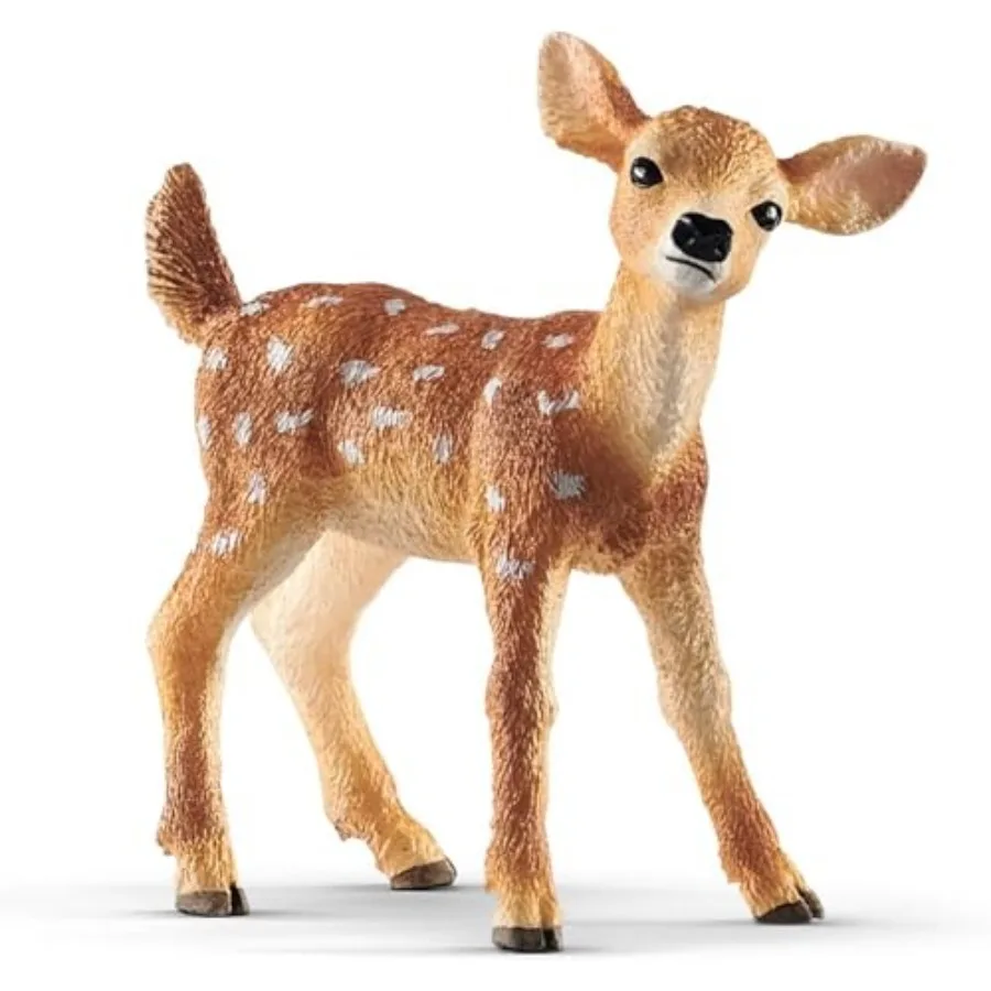 Realistic Baby White Tailed Deer Figurine Toy