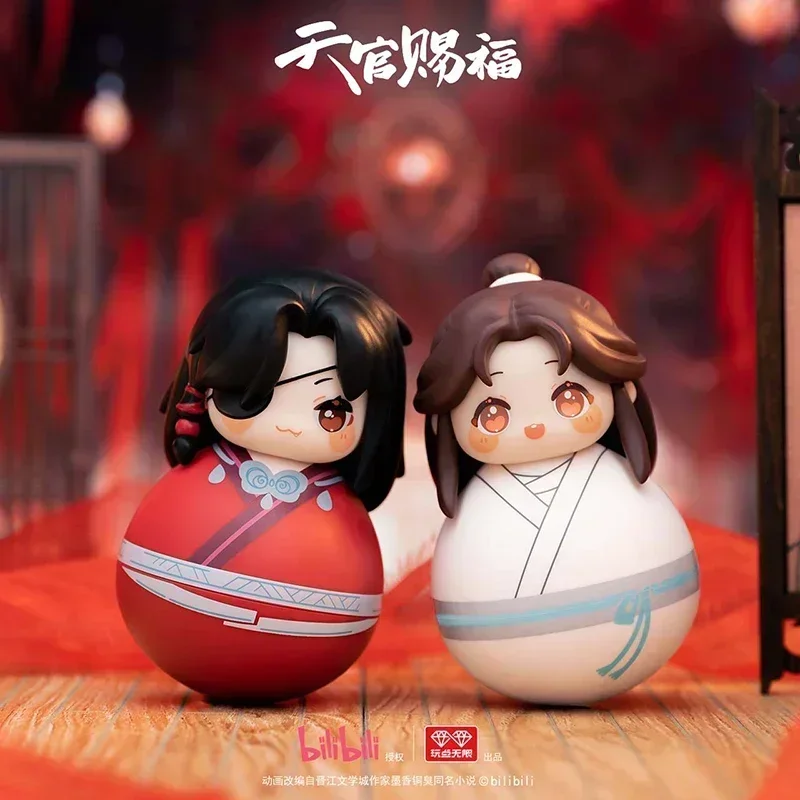 

Official Original Tian Guan Ci Fu Tgcf Anime Comics Xie Lian Hua Cheng Tumbler Toy Figure Doll Cute Cosplay Props Festivals Gif