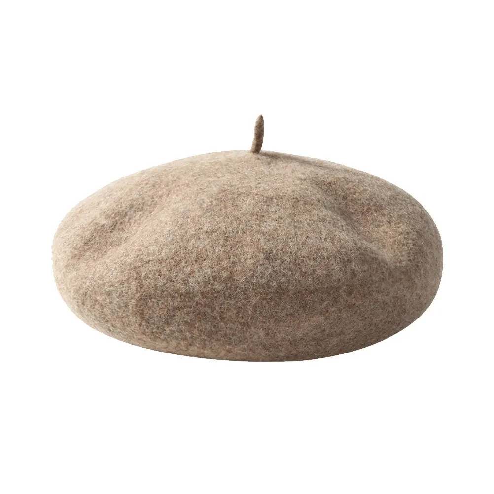 

Children Warm Beret Breathable Lightweight Portable Outdoor Winter Autumn Kids Size M Mocha Children Wool Beret