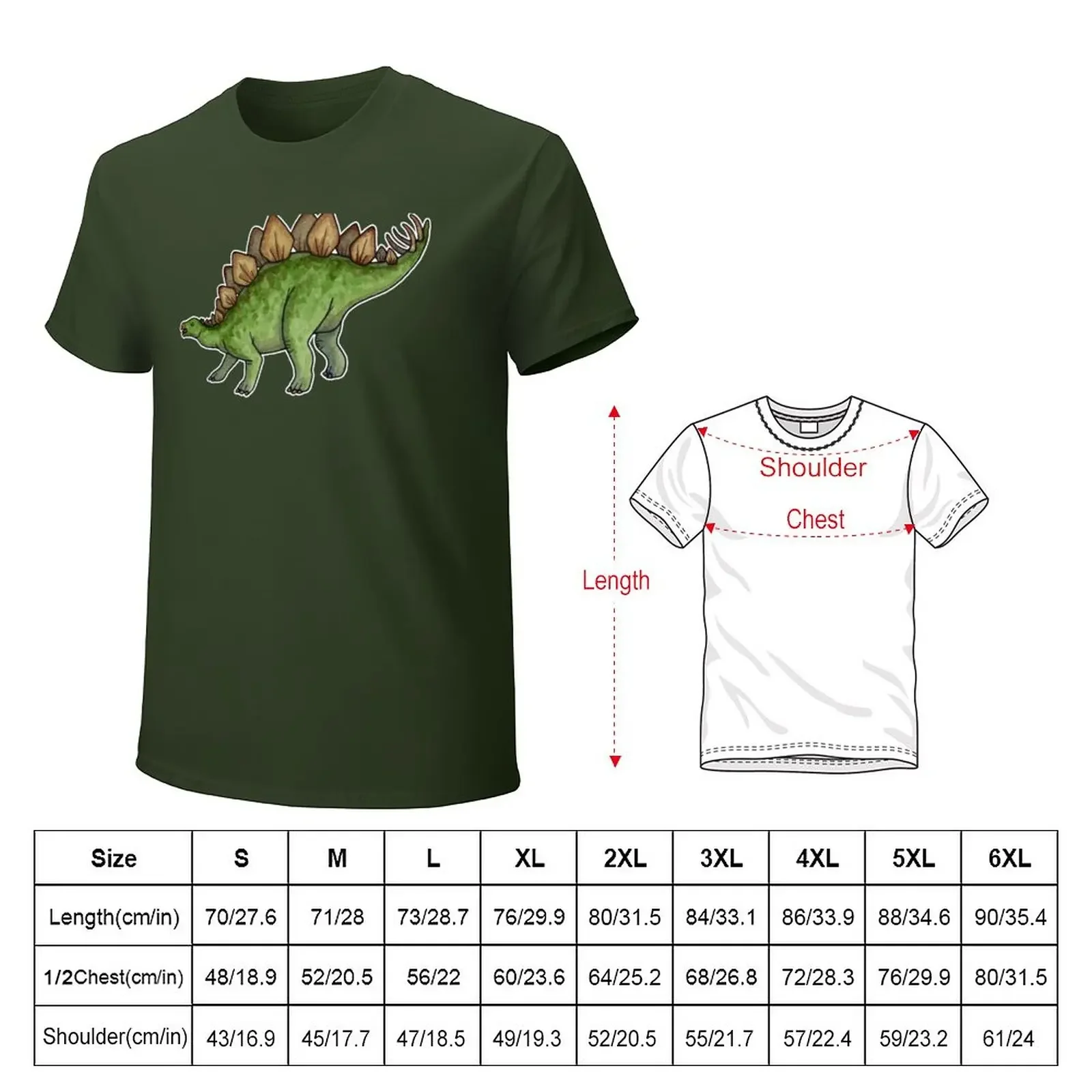 Stegosaurus T-Shirt customizeds plus size tops customs mens t shirts pack