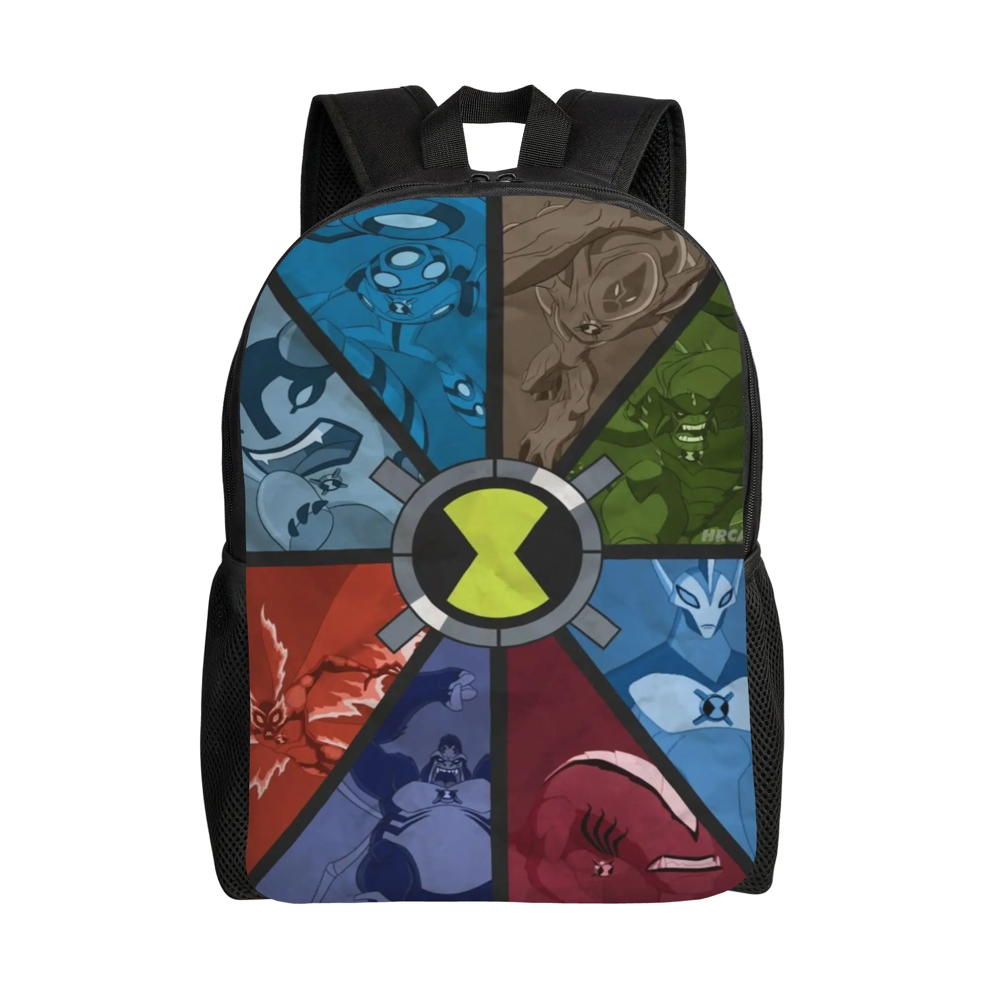 Book Pack Back to school season Alien Heroes Color Wheel  Light Backpack