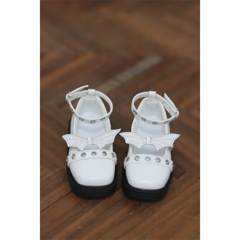 

BJD toy shoes 1/4, Xiong Mei square head stitching rivet small devil single shoes bjd doll accessories