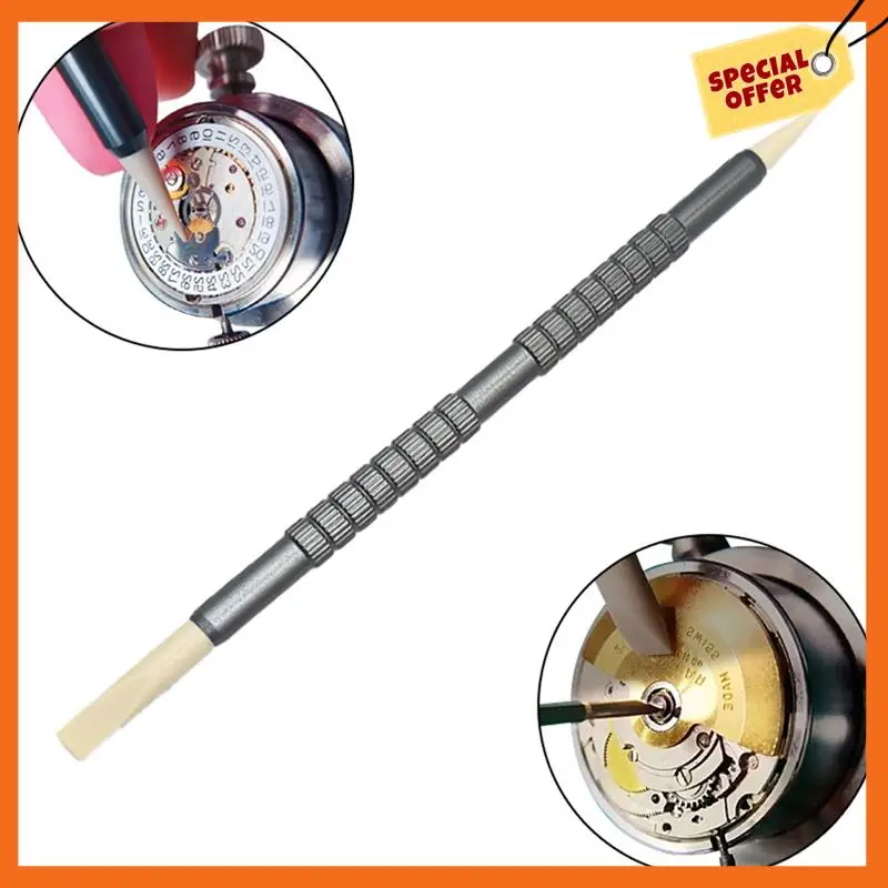 

-A20Z Watch Dial Cleaning Pen Auxiliary Movement Core Cleaning Stick Clamp Watch Dial Cleaning Pen