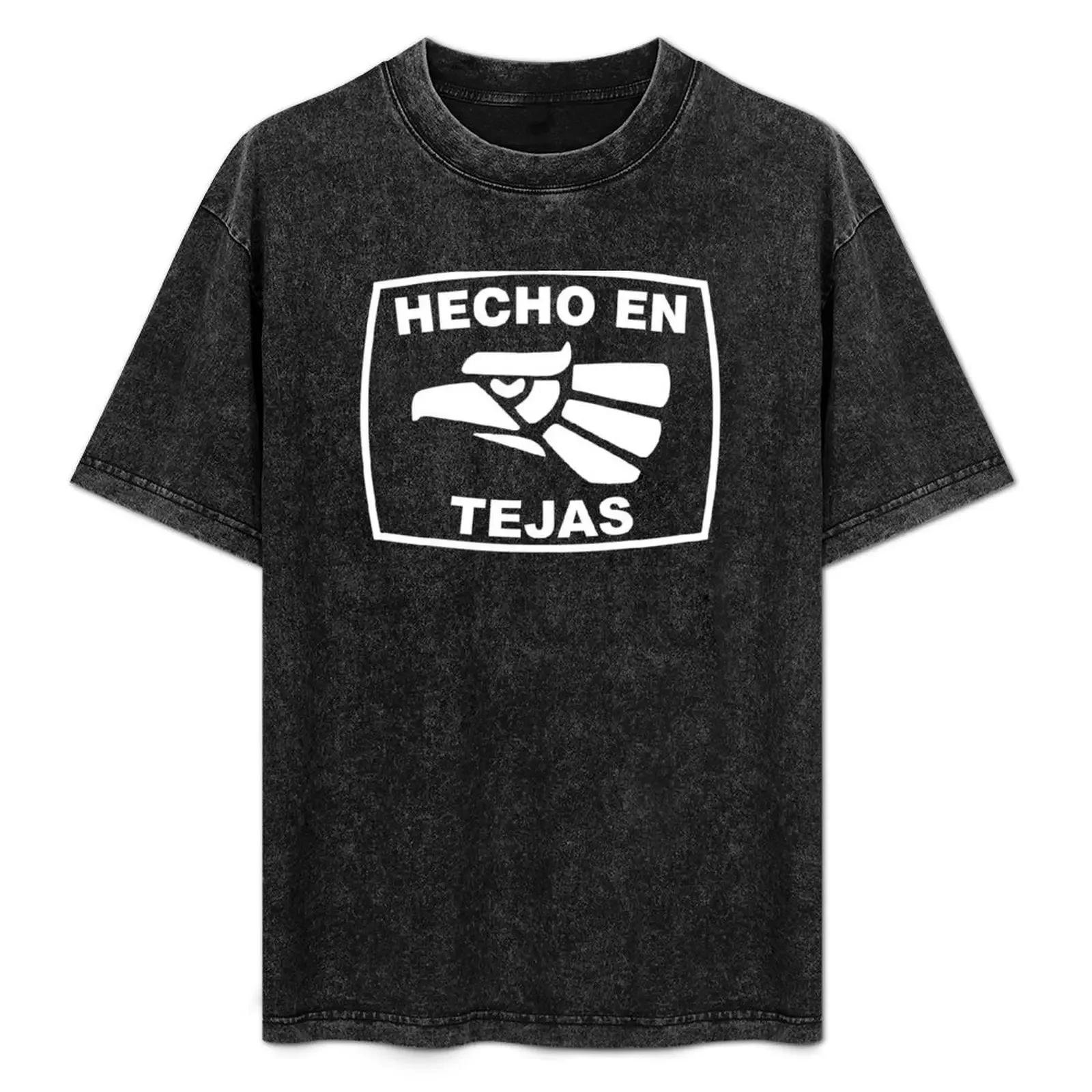 

Hecho en Tejas T-Shirt shirts graphic man t shirt boys animal print T-shirts oversize mens workout shirts