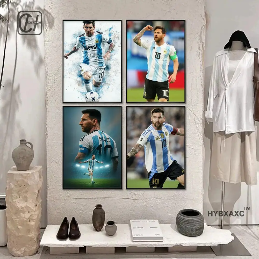 Soccer Star Signature Poster And Prints Argentina Football M-maradona Signed Canvas Wall Art Sprot Player Decorative Painting