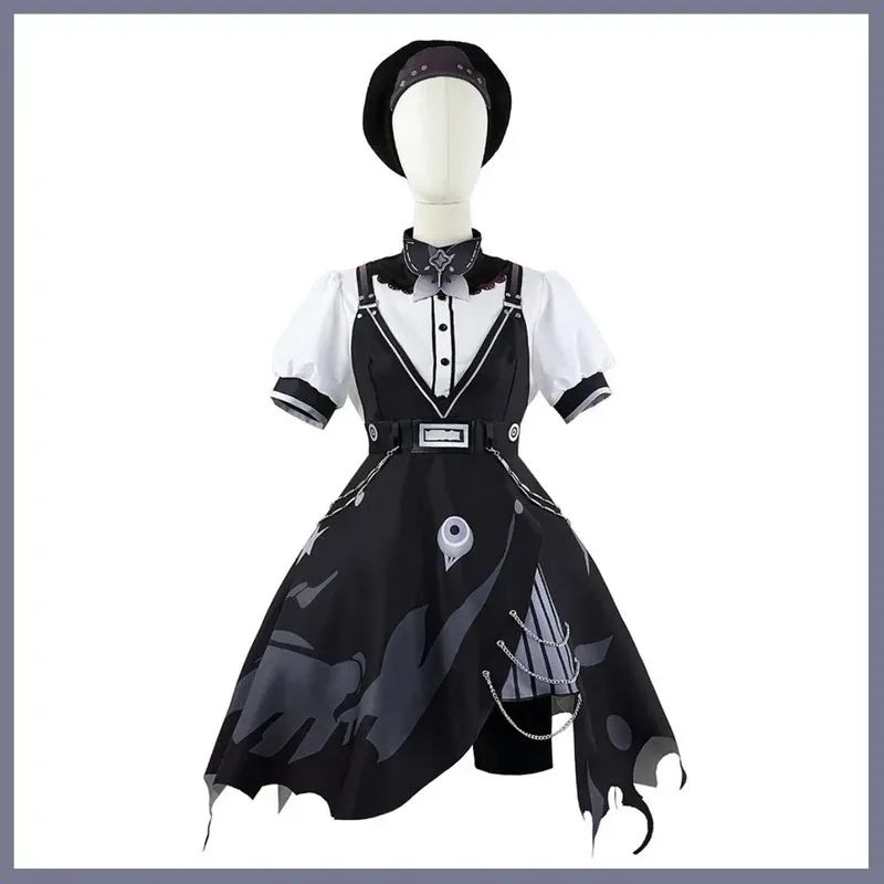 

DY20Anime Game Reverse:1999 Balloon Party Cosplay Costume Black Gothic Lolita Camisole Skirt Shirt Woman Kawaii Christmas Party